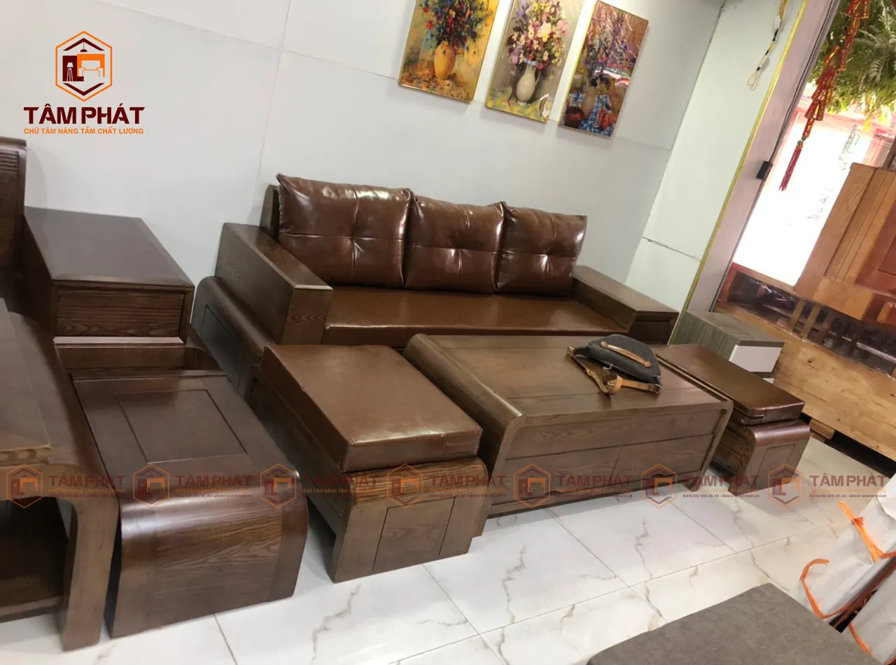 bộ bàn ghế sofa phòng khách nhỏ giá rẻ