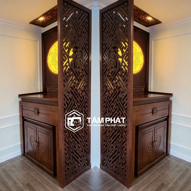 Mẫu tủ thờ CNC