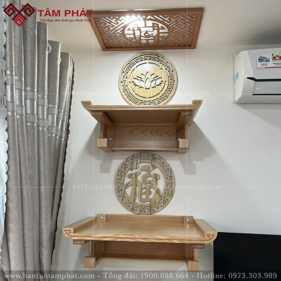 bàn thờ treo tường có vách ngăn