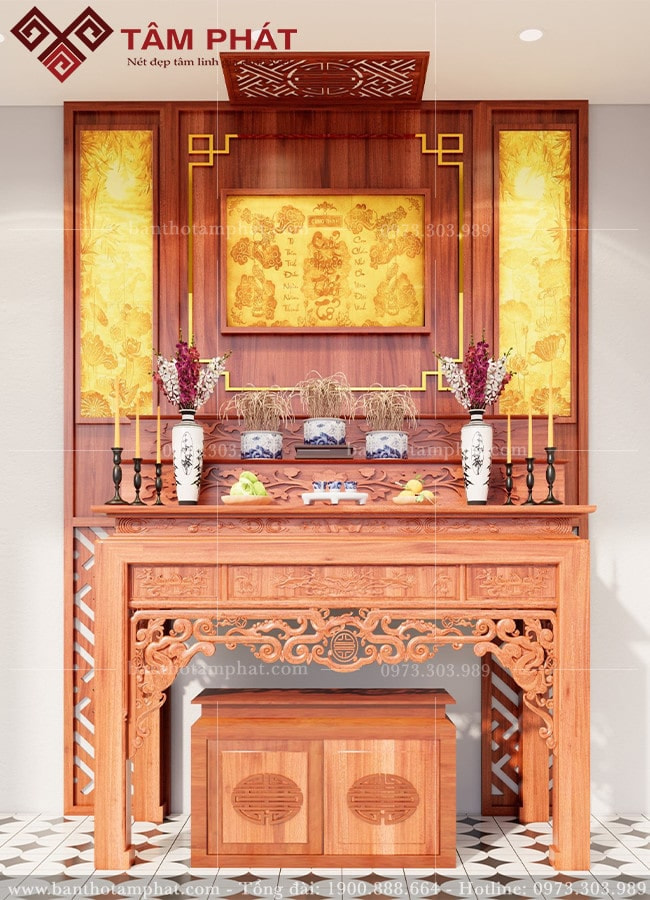 bàn thờ 2 tầng