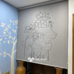 Rèm bàn thờ vải xuyên sáng REM-002