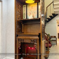 Bố trí phòng thờ BT-1087 bám sát nhu cầu, chuẩn phong thủy.