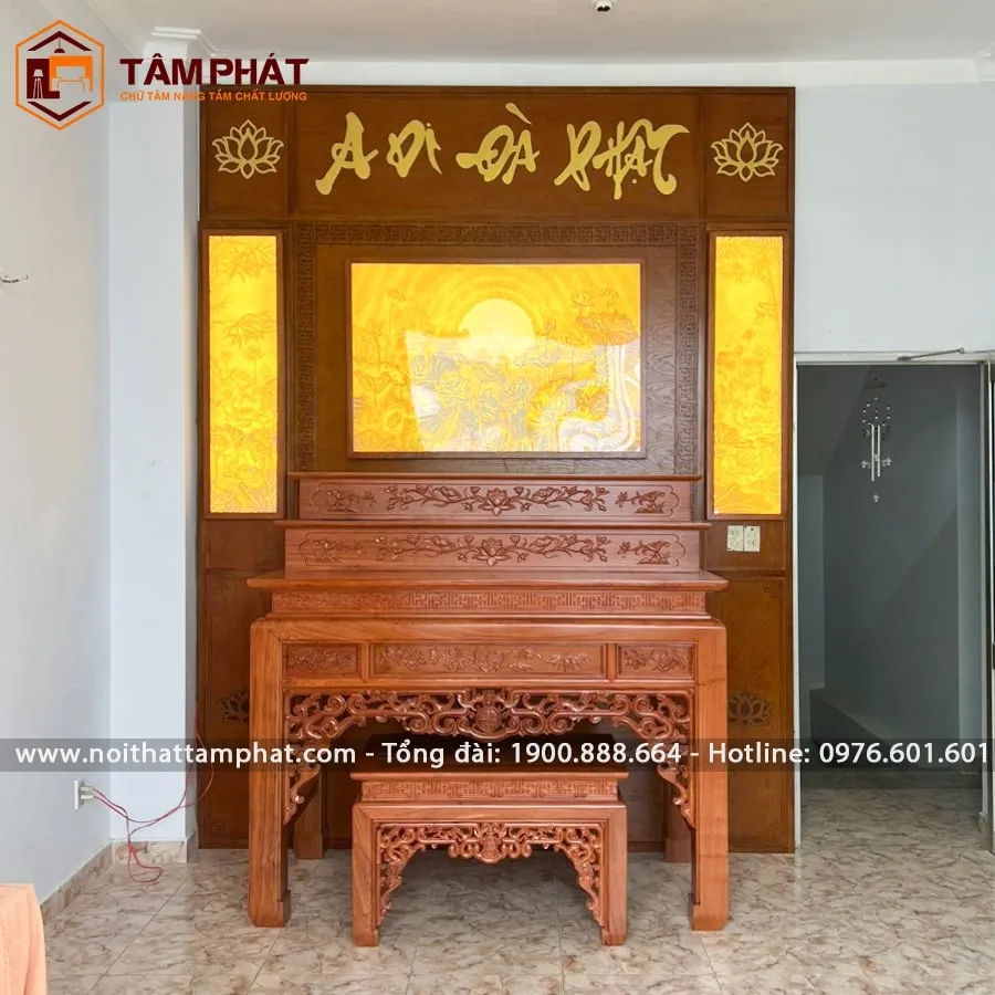 Phòng thờ Phật BT-1066 thiết kế đẹp.