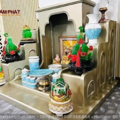 Tiện lợi bày biện đồ lễ, vật phẩm phong thủy.