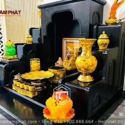 Mẫu bàn thờ BTT-30044 mang nét đẹp dẫn đầu xu hướng thờ tự hiện đại.