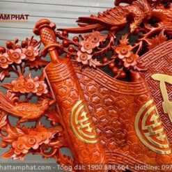 Cuốn thư câu đối đẹp đến từng chi tiết.