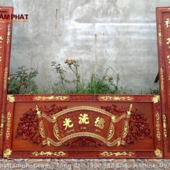 Sản phẩm làm từ chất liệu gỗ hương tự nhiên có độ bền cao.