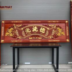 Hoành phi câu đối dát vàng đẹp mẫu CD-002