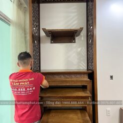 Bộ bàn thờ 3 món đáp ứng đầy đủ nhu cầu thờ tự của gia chủ.