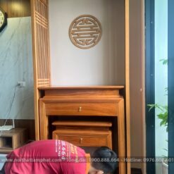 Bàn thờ BT-1092 thiết kế hộc kéo tiện lợi.