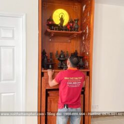 Phòng thờ trọn gói chuẩn phong thủy, chất lượng cao.