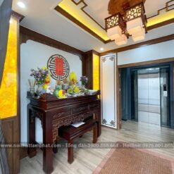 Thiết kế phòng thờ BT-1065 chuẩn phong thủy.