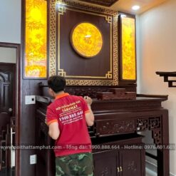 Phòng thờ BT-1072 được Tâm Phát thiết kế thi công hoàn thiện đẹp.