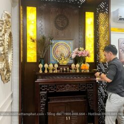 Phòng thờ sang trọng phù hợp với mọi không gian nhà cửa hiện đại.