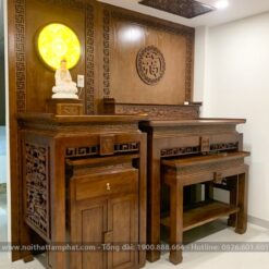 Thiết kế phòng thờ BT-1082 đơn giản, hiện đại.