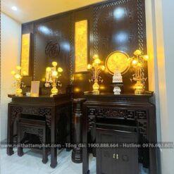 Thiết kế phòng thờ BT-1068 hài hòa, chuẩn phong thủy.