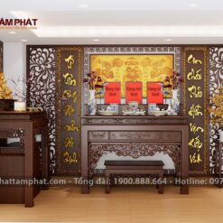 Phòng thờ Phật và Gia tiên BT-1090.