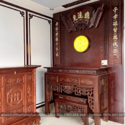 Thiết kế phòng thờ truyền thống chuẩn phong thủy.