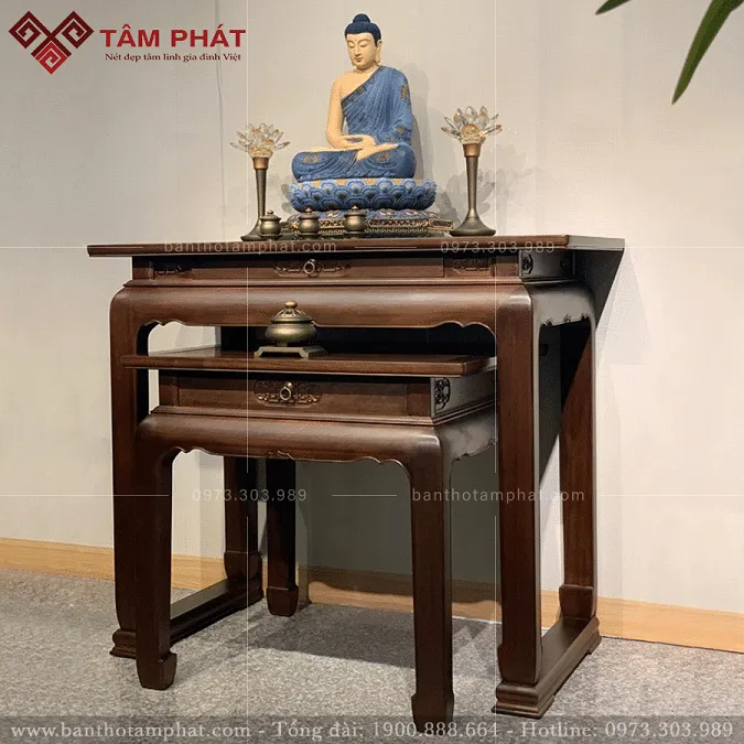 Mẫu bàn thờ Phật đơn giản BT-1095