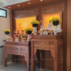 Phòng thờ Phật và gia tiên sang trọng BT-1106