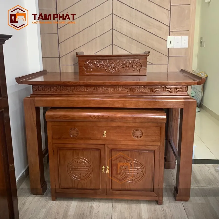 Bàn thờ đứng 2 tầng đẹp mẫu BT-1157