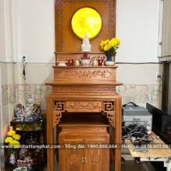 Bàn thờ Phật tam cấp đơn giản mẫu BT-1109