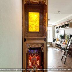 Phòng thờ chung cư nhỏ gọn mẫu BT-1138
