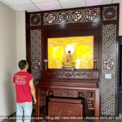 Phòng thờ trang nghiêm chuẩn phong thủy tốt.