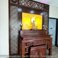 Trang trí ốp hậu tranh trúc chỉ sang trọng.