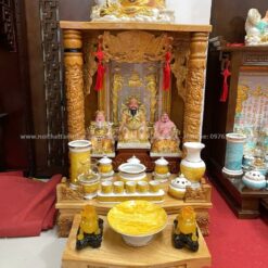 Lựa chọn mẫu bàn thờ BTT-30067 giúp gia chủ chiêu tài tiến lộc tốt, thuận lợi trong kinh doanh buôn bán.