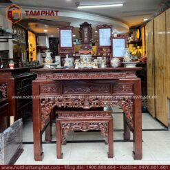 Bàn thờ Như Ý nhị cấp có ngăn kéo mẫu BT-1221