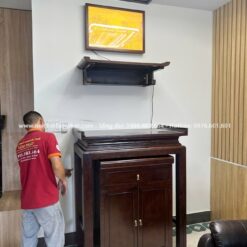Bố trí đơn giản, tiết kiệm chi phí và tối ưu không gian thờ tự.