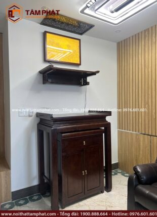 Phương án thờ BT-1216 phù hợp với mọi không gian nhà cửa, đơn giản nhưng đầy đủ công năng.
