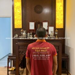 Tâm Phát nhận thiết kế thi công mọi công trình phòng thờ trên toàn quốc, có chế độ bảo hành lâu năm.
