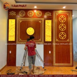 Công trình dần hoàn thiện bởi sự chuyên nghiệp của đội ngũ thợ lành nghề của Tâm Phát.