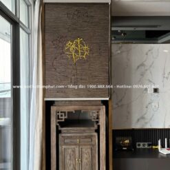 Nhận thiết kế thi công phòng thờ BT-1228 trọn gói theo yêu cầu gia chủ.