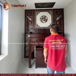 Phòng thờ Gia Tiên nhà phố hiện đại mẫu BT-1224