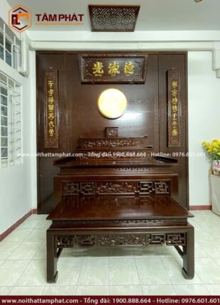 Phòng thờ Gia Tiên truyền thống đẹp mẫu BT-1230