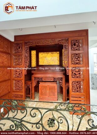 Tâm Phát nhận đặt đóng mẫu phòng thờ BT-1222 theo yêu cầu gia chủ.