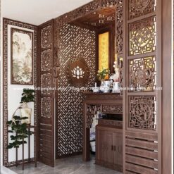 Ốp vách cửa võng CNC sang trọng, sắc nét.