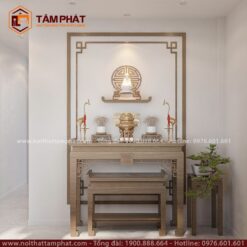 Tâm Phát nhận đặt đóng mẫu phòng thờ BT-1223 đẹp, đơn giản theo yêu cầu.
