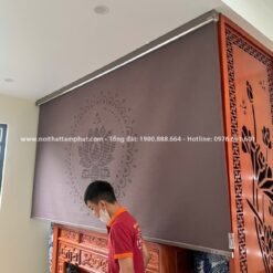 Toàn bộ phòng thờ được Tâm Phát thi công hoàn thiện kỹ càng, chi tiết.