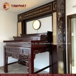 Nhất tâm thờ Phật, thu hút vượng khí, may mắn, bình an về với gia đình.
