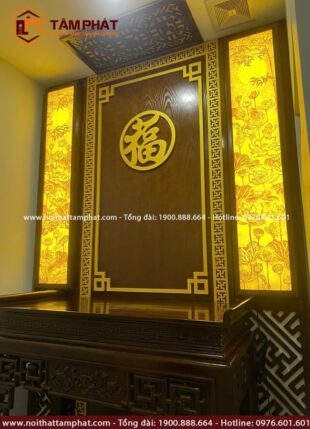 Cặp tranh trúc chỉ là sự lựa chọn hoàn hảo để tăng tính thẩm mỹ, thay thế đèn thờ thông thường.