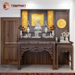 Phòng thờ đôi đẹp cho nhà phố hiện đại mẫu BT-1241