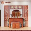 Thiết kế phòng thờ đẹp chuẩn phong thủy mẫu BT-1244