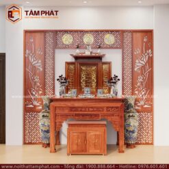 Thiết kế phòng thờ đẹp chuẩn phong thủy mẫu BT-1244