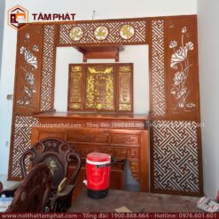 Những mảng hoa văn được bố trí hợp lý, tránh cảm giác rối mắt hay nặng nề.