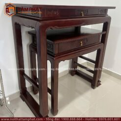 Mẫu bàn thờ đứng thiết kế hiện đại, phù hợp nhiều không gian sống.