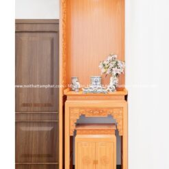 Phòng thờ nhỏ gọn 1 vách mẫu BT-1249